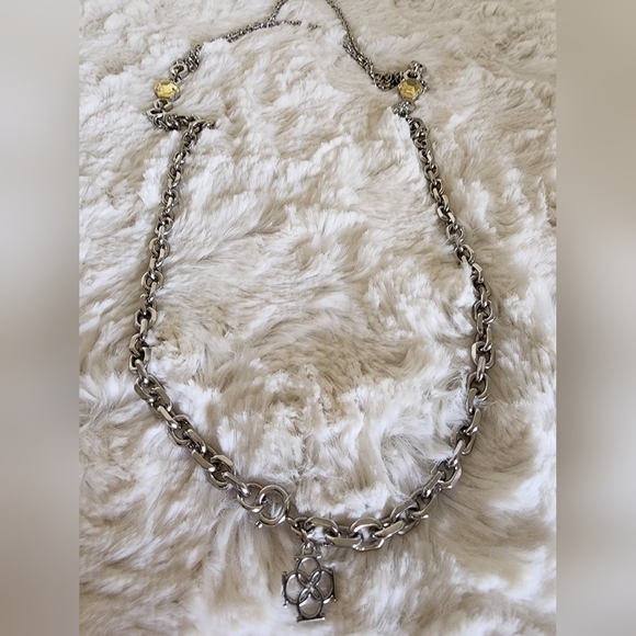 NWOT Ann Taylor Silver Jeweled Long Chain Necklace - Picture 7 of 11